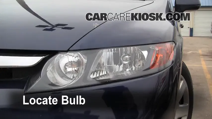 2007 Honda Civic LX 1.8L 4 Cyl. Sedan (4 Door) Luces Luz de carretera (reemplazar foco) 